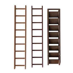 Playmobil Vintage Lot of 3 Ladder Brown Fort Castle Pirate Replacement 7" 6.75"